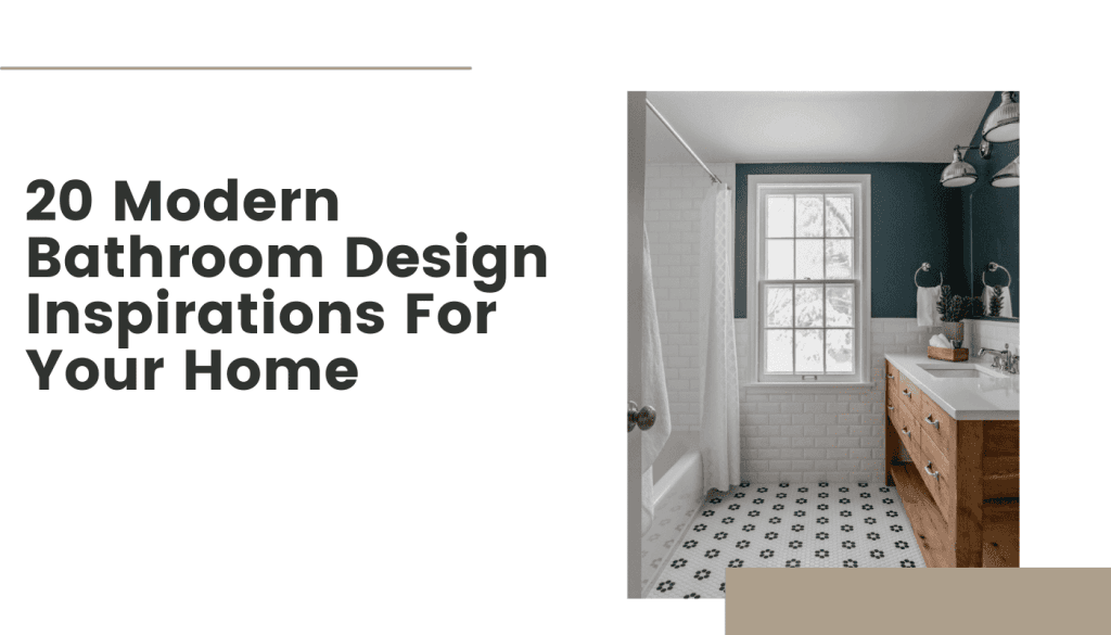 20 modern bathroom design inspirations for your home