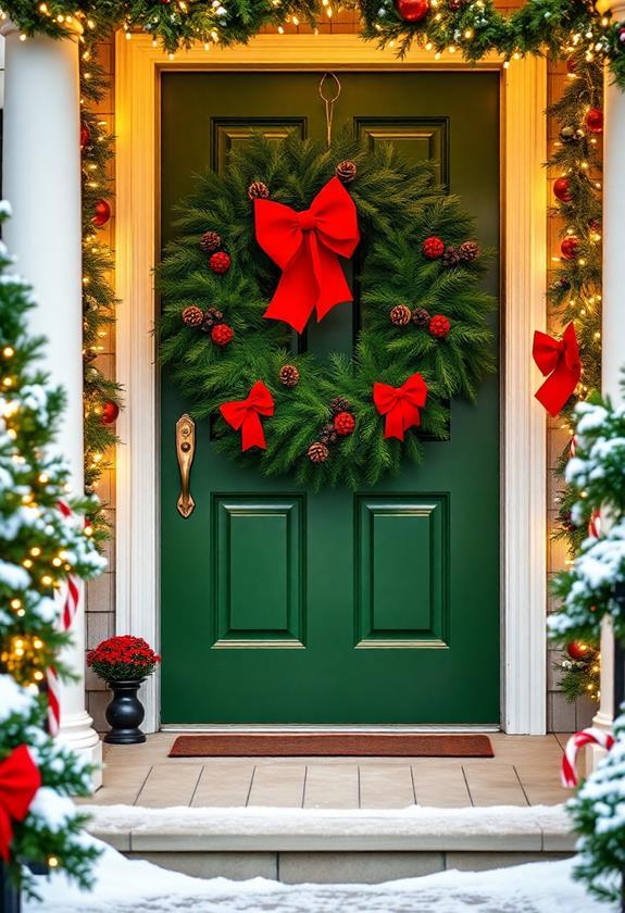 21 Christmas Door Decoration Ideas That Spark Joy