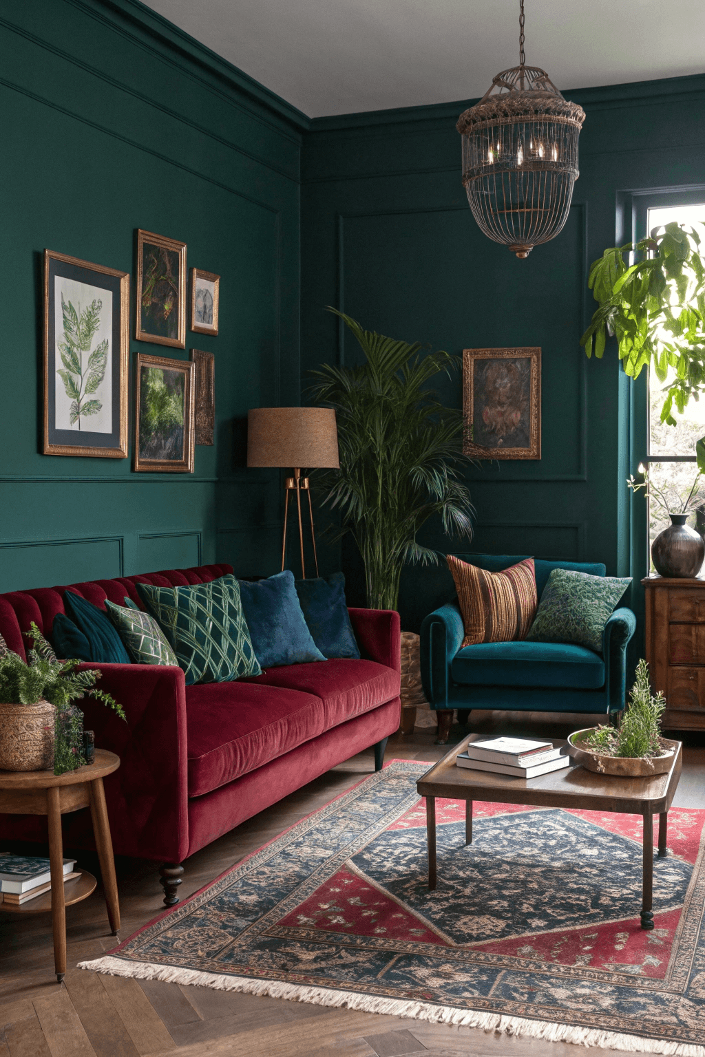 23 Creative Dark Boho Living Room Ideas