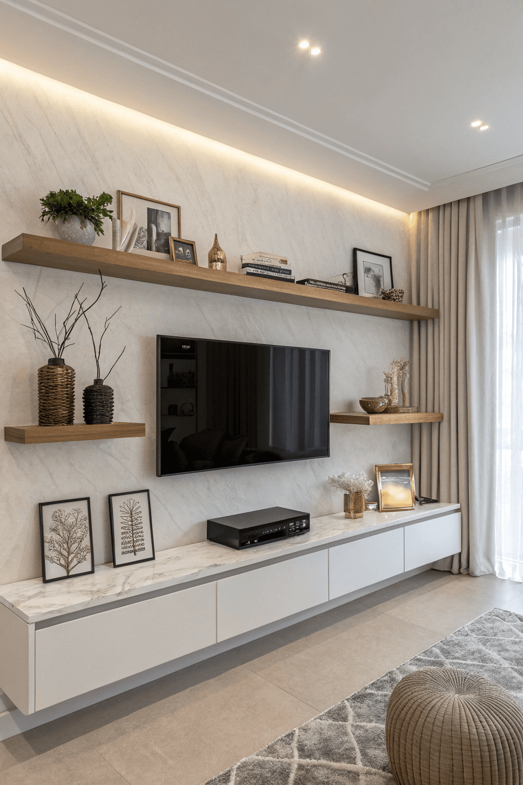 22 Creative Living Room Tv Wall Ideas