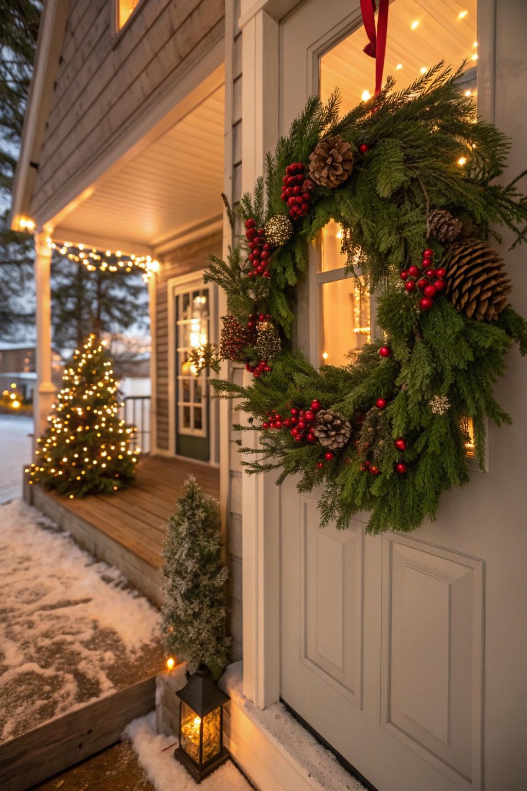24 Gorgeous Front Porch Christmas Decor