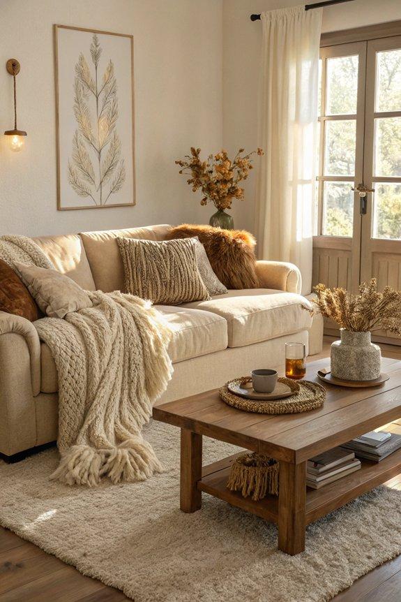 17 Cozy Living Room Design Ideas With Plush Textures