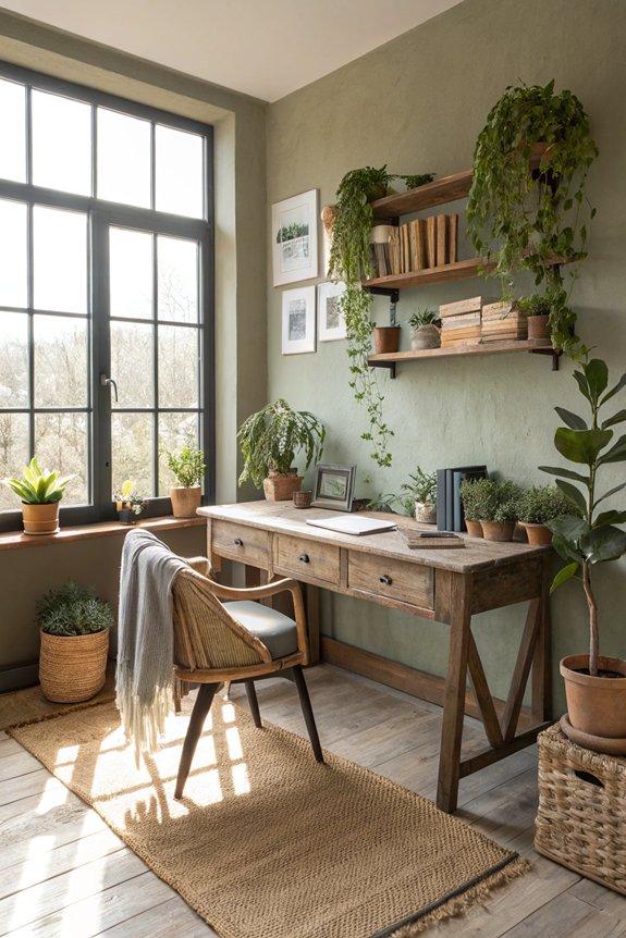 16 Earthy Office Space Ideas for Calm Productivity