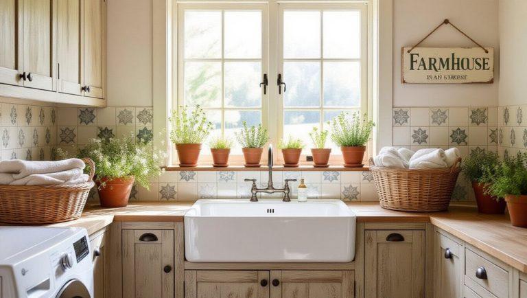 18 Farmhouse Laundry Room Ideas With Rustic Charm