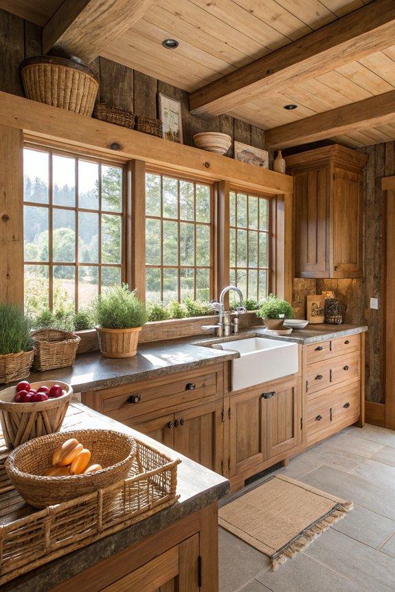 16 Earthy Kitchen Designs With Natural Wood Tones