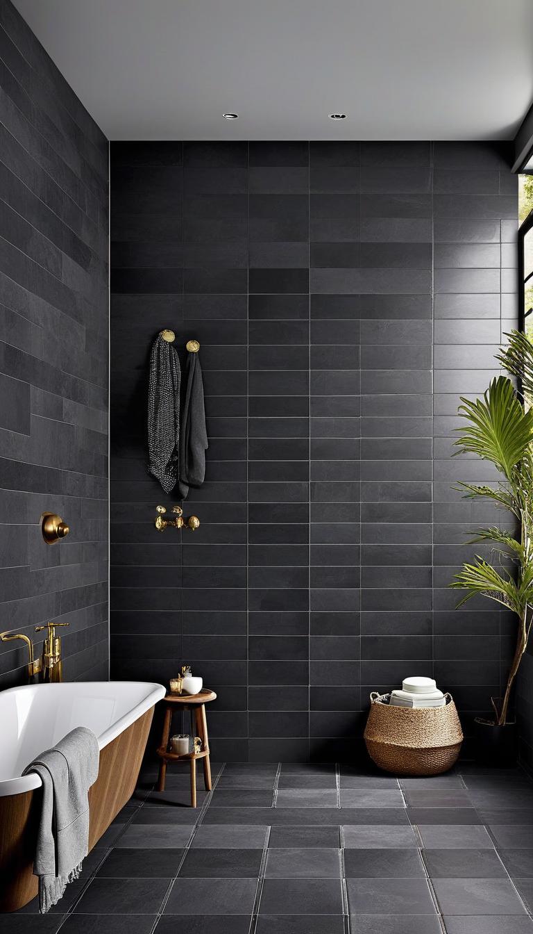 37 Bold and Beautiful Dark Bathroom Inspirations - Interiorshape | Best ...