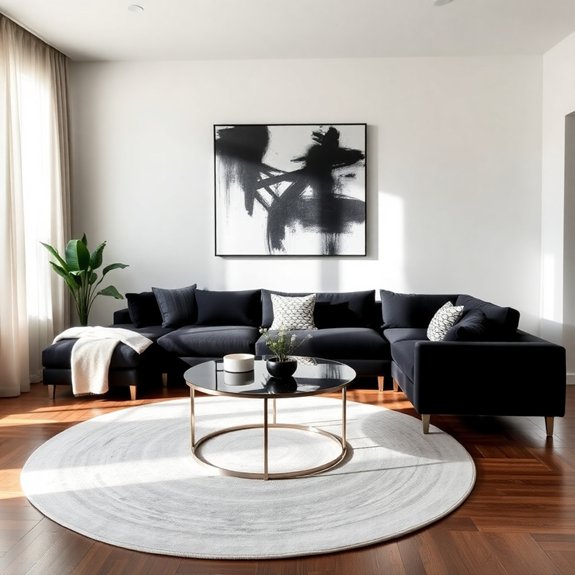 bold black furniture design