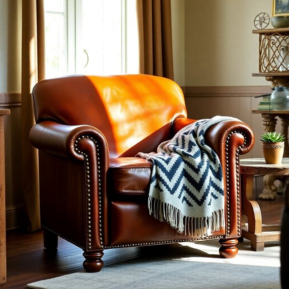 classic retro leather chair