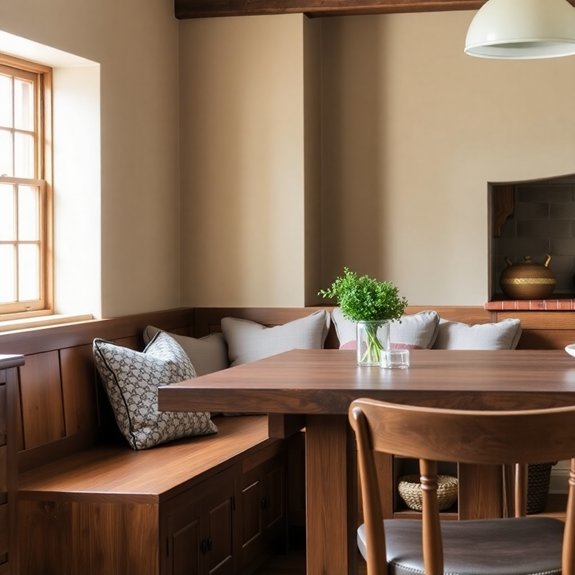 classic rustic outdoor seating