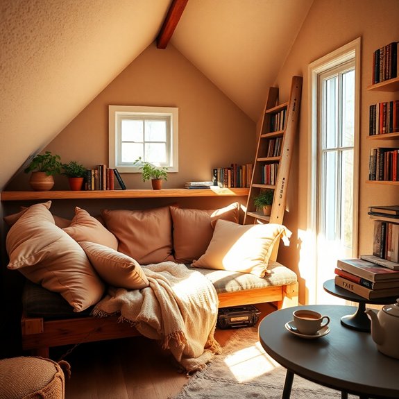 comfortable book corner