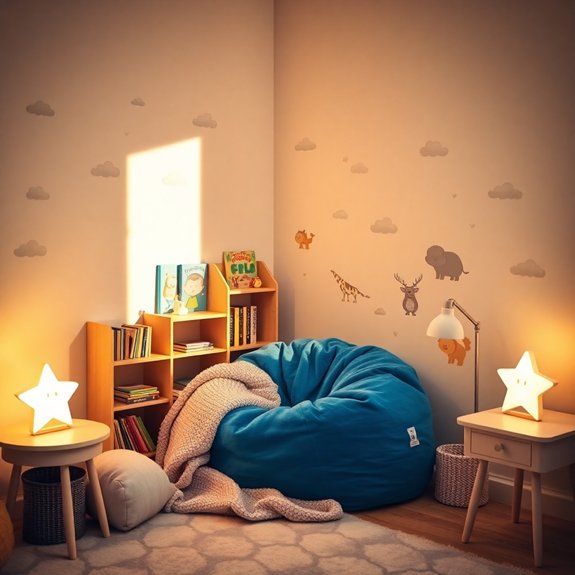 comfortable book loving space