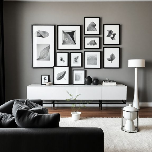 creative art display inspiration