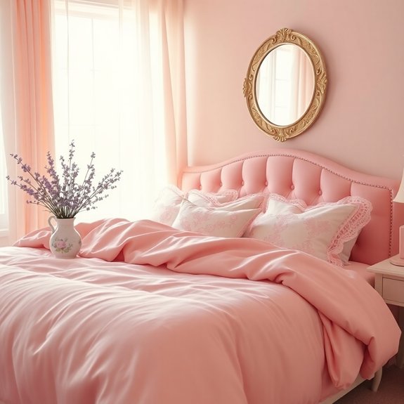 delicate pink fashion items