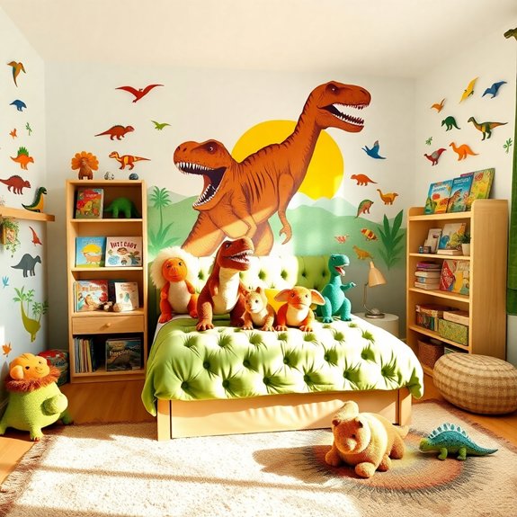 dinosaur themed play area