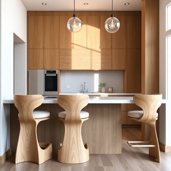 distinctive white oak seating