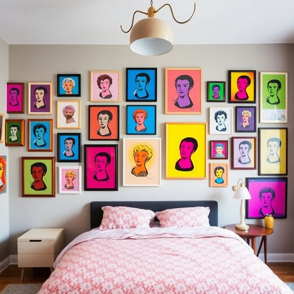 diverse art display arrangement