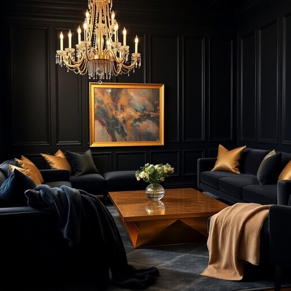 elegant black gold design