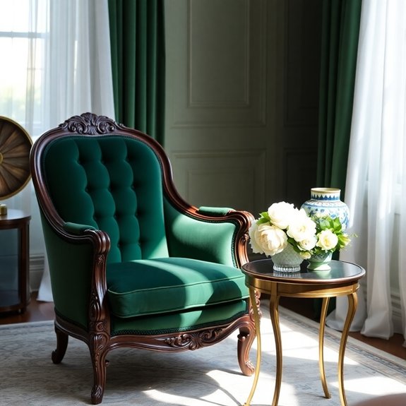 elegant french armchair design