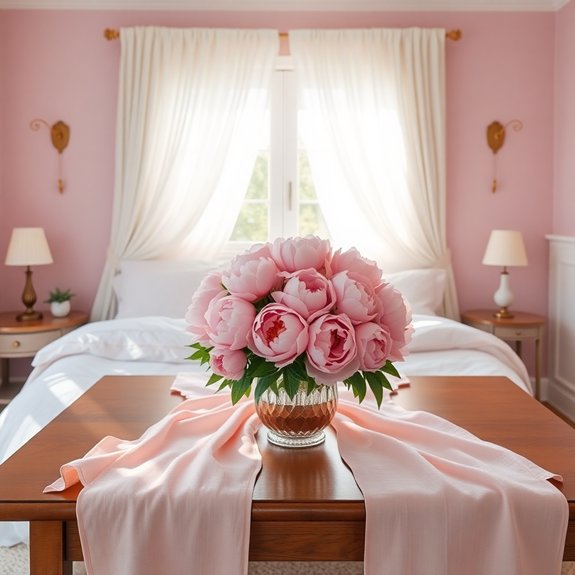 elegant pink table decor