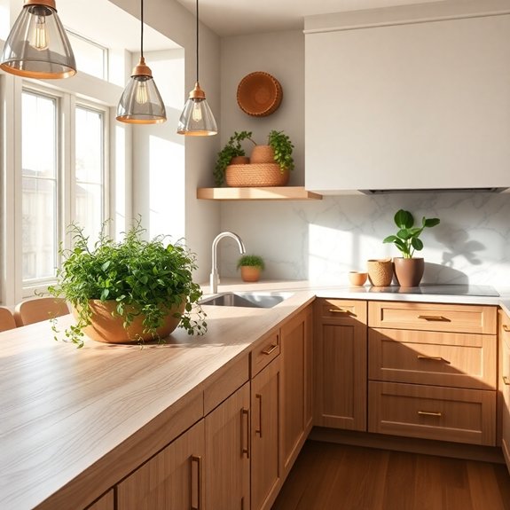 elegant white oak surfaces