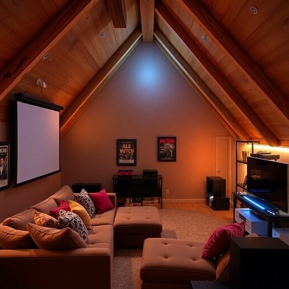 entertainment space setup