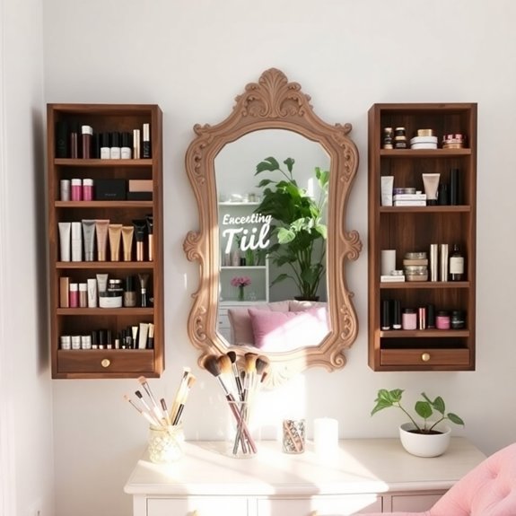 homemade beauty storage solutions