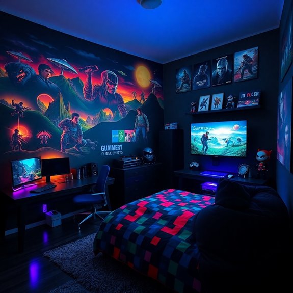 interactive gaming wall decor
