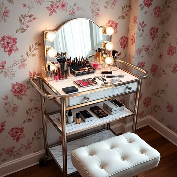 mobile beauty supply carts