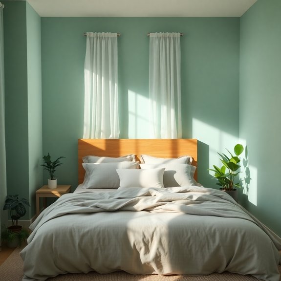 muted blue green hue
