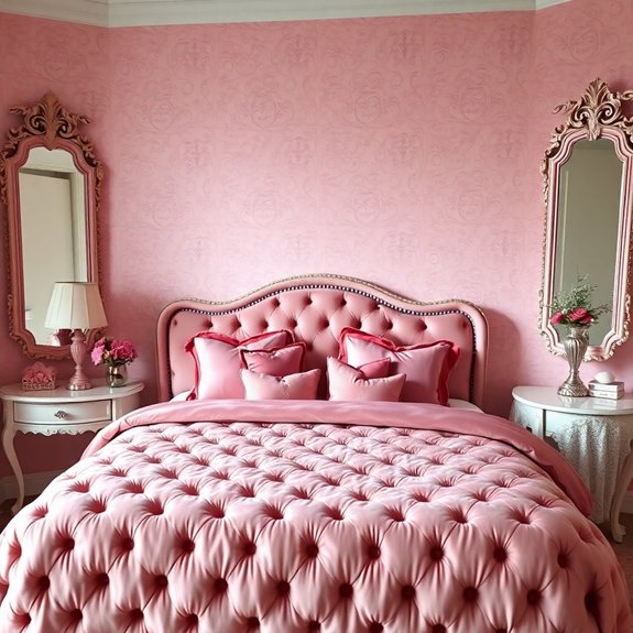 reflective pink surfaces
