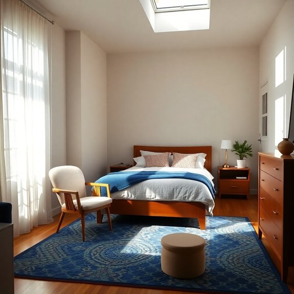 rugs create defined spaces