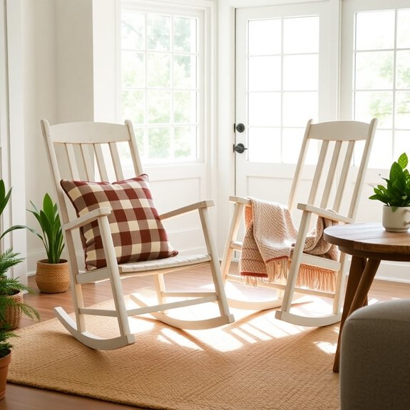 rustic farmhouse rocking chairs