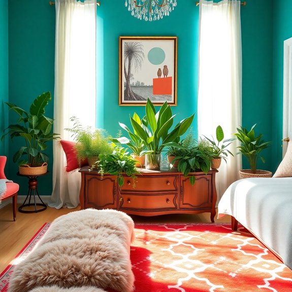 seamless indoor plant incorporation