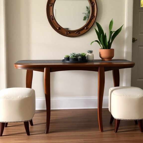 seating for entryway table