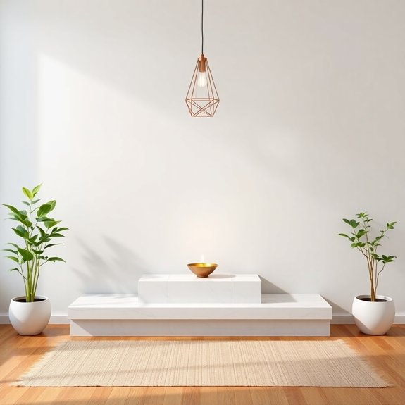 simple contemporary prayer area