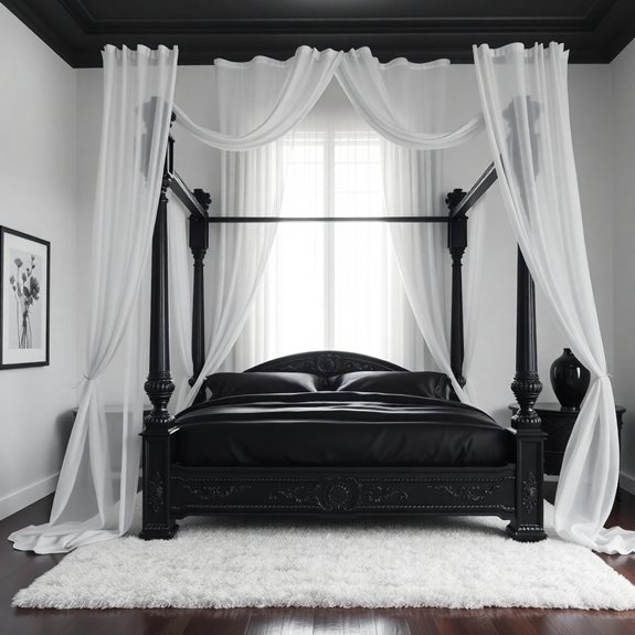 sleek stylish black canopy