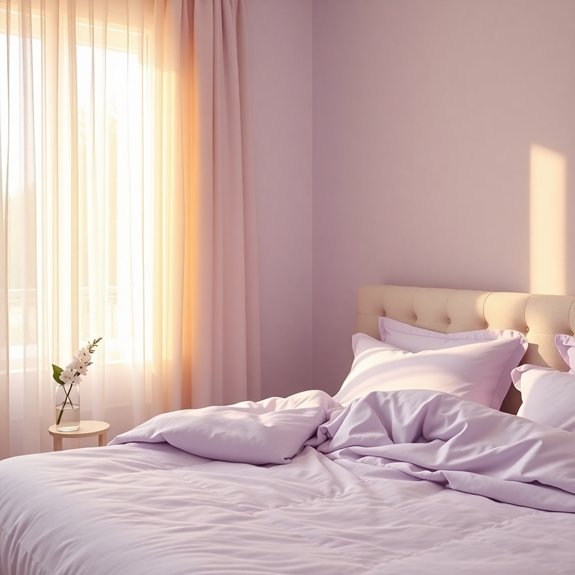 soft purple hue