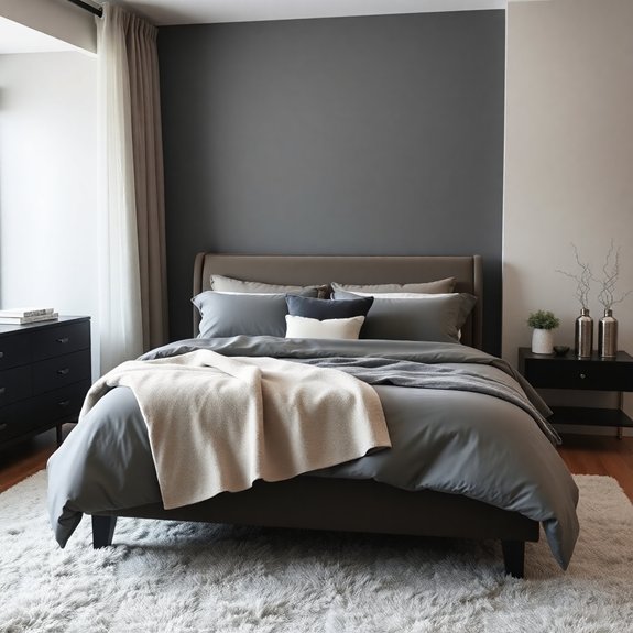 sophisticated dark gray hue
