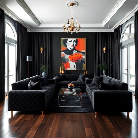 sophisticated dark home decor