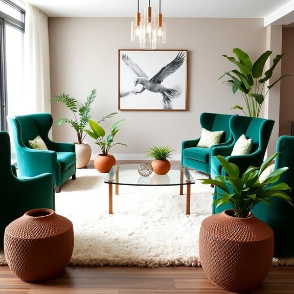 stylish barrel style seating