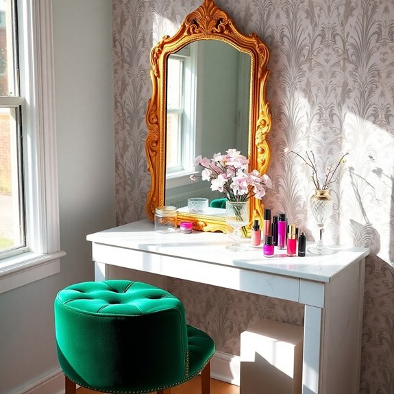 stylish makeup station design