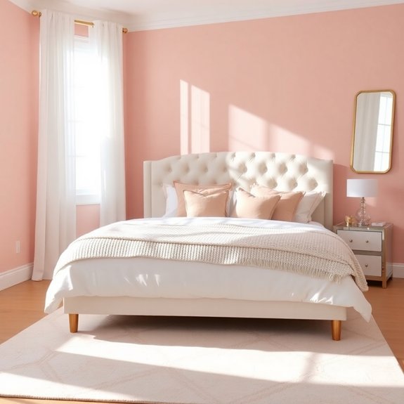 stylish soft pink shade