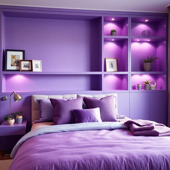 stylish violet storage solution