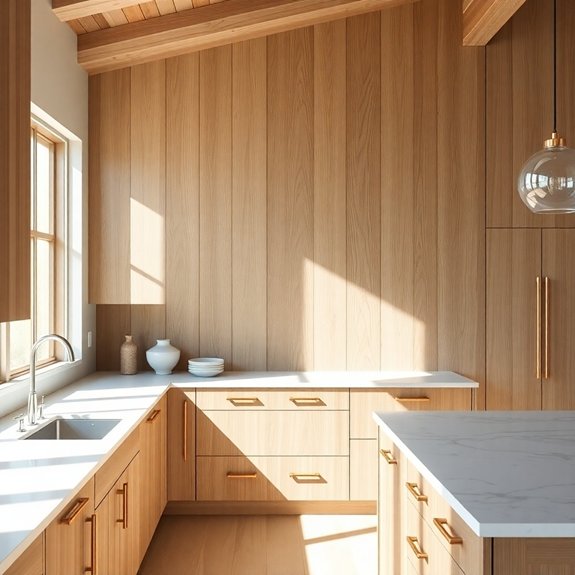 stylish white oak interiors