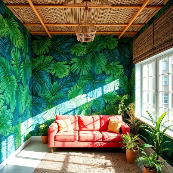 tropical island escape vibes