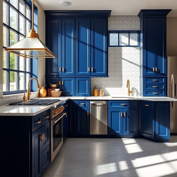 vibrant deep marine hue