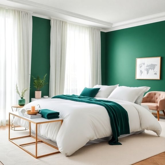 vibrant emerald green feature