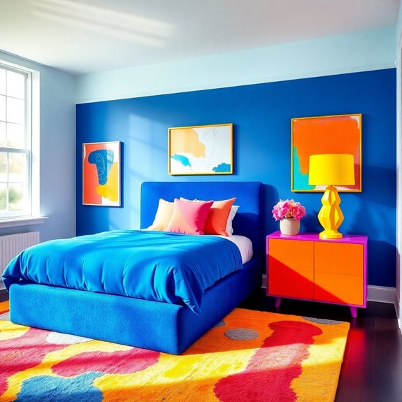 vibrant geometric design pieces