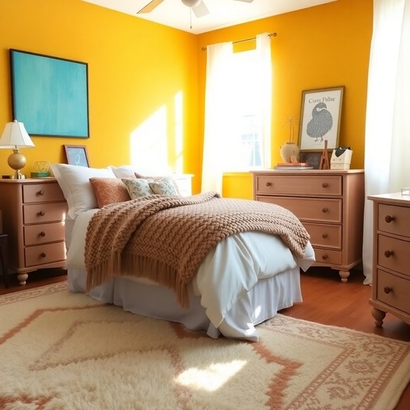 vibrant mustard yellow hue