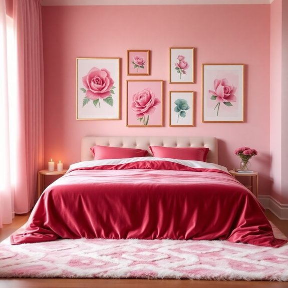 vibrant pink toned artwork